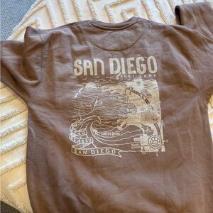 San Diego Graphic Pullover Sweatshirt - Brown